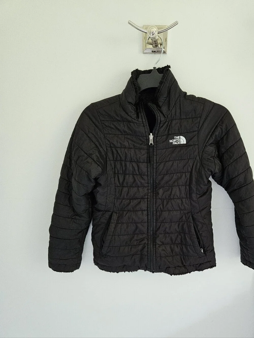 The North Face Reversible Jacket Fleece And Puffer Girls
